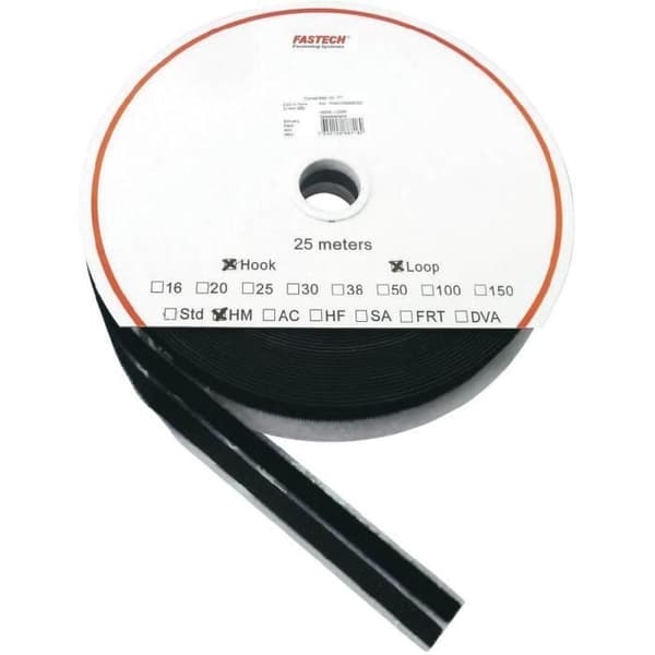 Klettband - FASTECH - SBS H/L 10 MM - Svart - Flera användningsområden