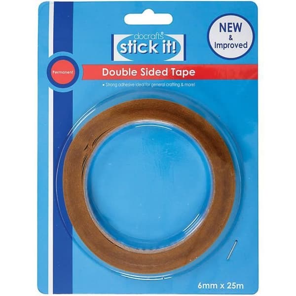 'Stick It 25 x 6 mm Dubbelhäftande tejp Brun - STI462101'