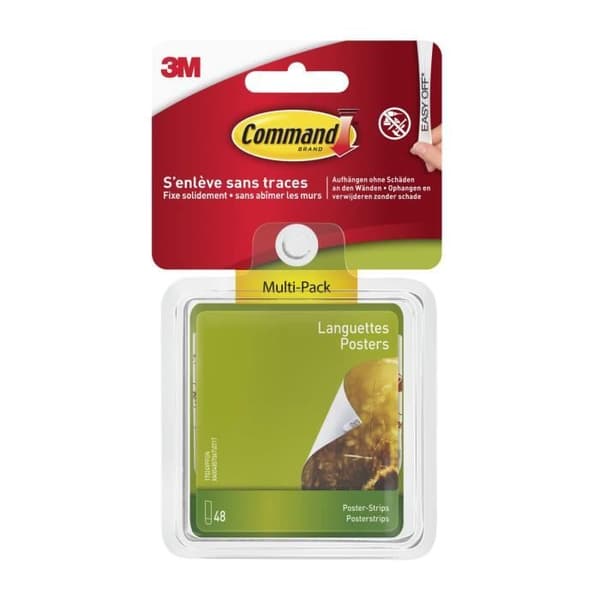 3M Set med 48 PM affischremsor - Vit