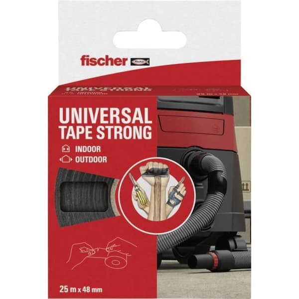 Tygbans tejp - FISCHER - GOW 560903 - Väderbeständig - 25 m x 48 mm - Multifunktionell
