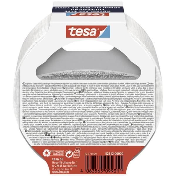 Bande de jonction - TESA - Fugenband 52512-00000-00 - Glasfiber - 20 m x 50 mm