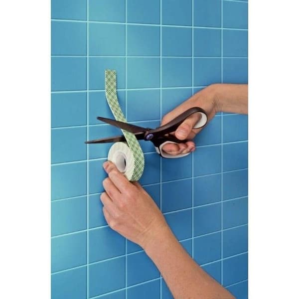 Dubbelhäftande tejp - 3M - 19 mm x 1,5 m - Stark vidhäftning - Mångsidig - Vit