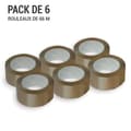 Miniatyrbild 3 av 4: Förpackningstejp - WAYTEX - 930707 - Bredd 50mm - Längd 66m - Paket med 6 rullar