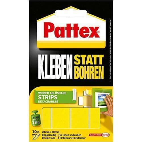 Pattex ingen spik eller skruv, avtagbar rem - PXMS1