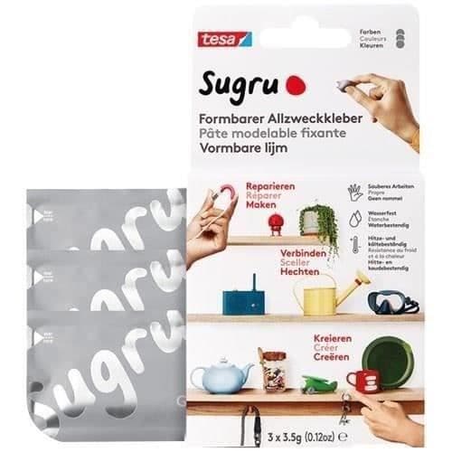 SUGRU formbar fixeringspasta grå 3x3,5g