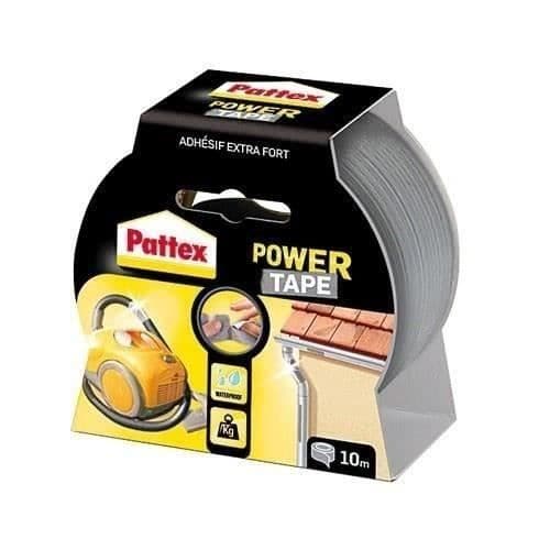 PATTEX Pattex självhäftande Power-tejp - Fodral 10m - Grå