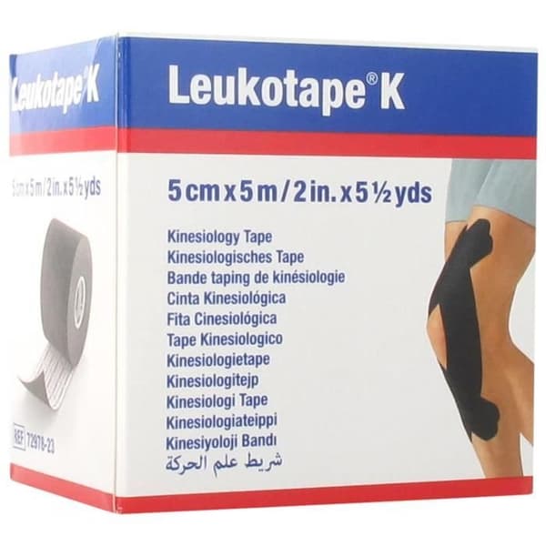 Kinesiologiband - ESSITY - Leukotape K Rose - 5 cm x 5 m - Naturlatex - Mångsidig användning