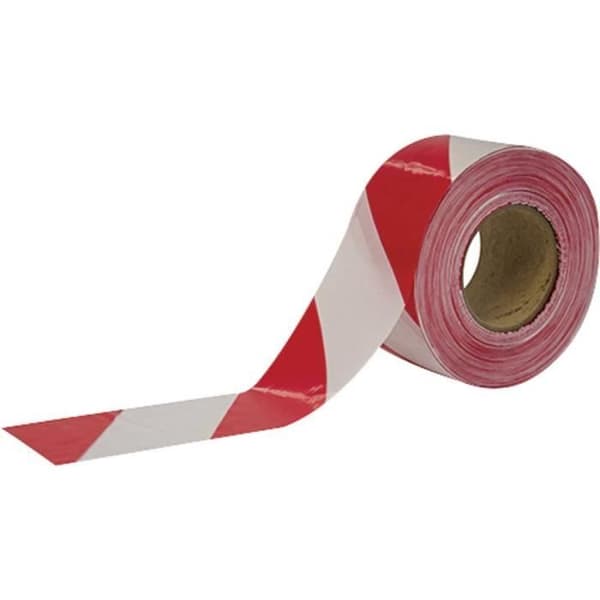 Stoppetejp - CIMCO - 182782 - Röd - Vit - 500 m x 75 mm