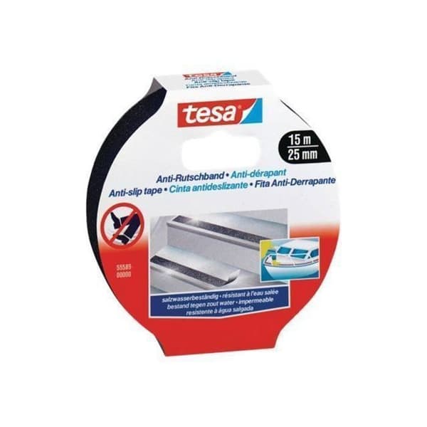 Antislipband - tesa - 55589 - 25 mm - 15 m - Svart