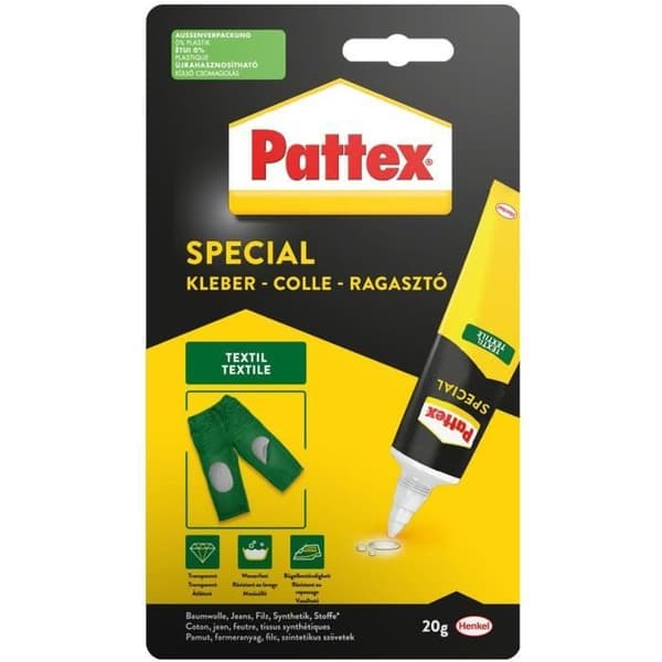 Lim til specialmaterialer - PATTEX - Tekstil - Tube - 20g