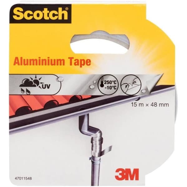 Aluminiumtejp - Scotch® - 15 m x 48 mm - Silver - Multi-användning - 1 rulle