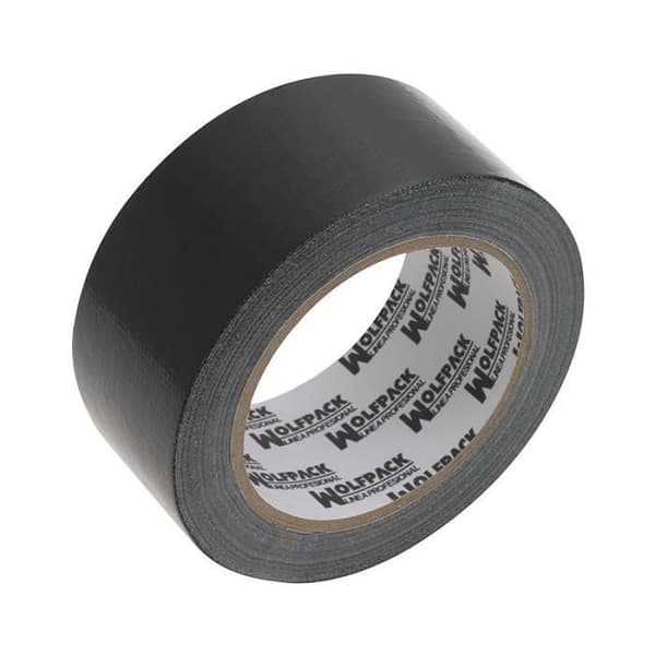 "Amerikansk 'Muscle' svart tejp 48 mm x 25 m."