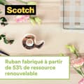 Miniatyrbild 3 av 3: Genomskinlig matt cellulosaacetat tejp - SCOTCH - 19 mm x 30 m
