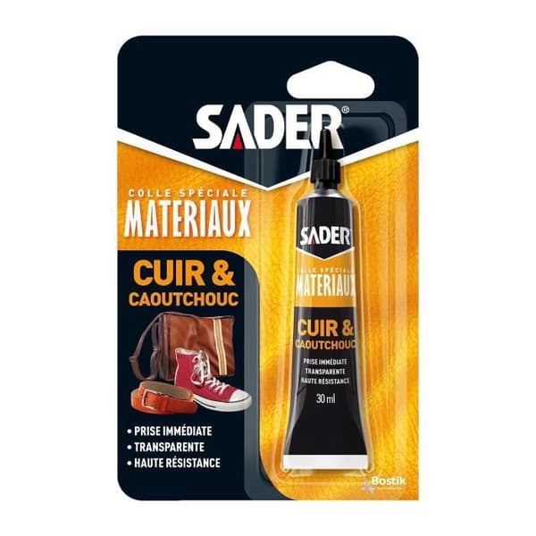 Läder och gummilim - SADER - Omedelbar inställning - 30 ml