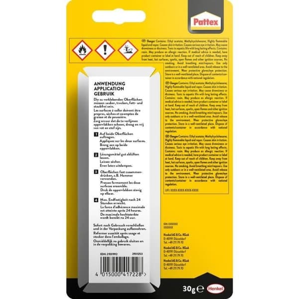 Lim til specialmaterialer - PATTEX - Sko - Tube - 30g