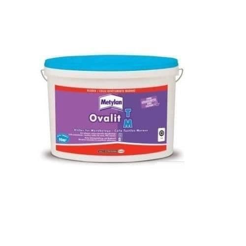 Väggtäckningslim - METYLAN - Ovalit TM - 5 Kg - Färdigt att använda - Vit färg