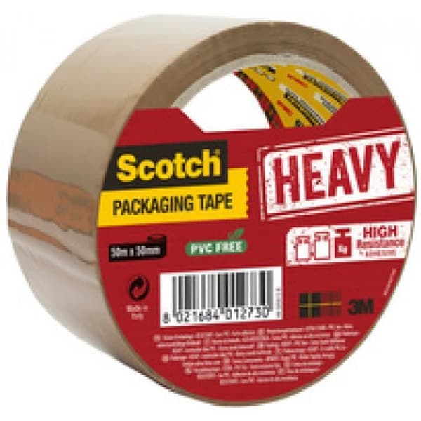 Förpackningstejp - 3M - Tung - 50 mm x 50 m - Svart - Multifunktionell