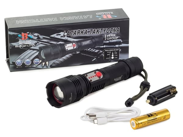 Ficklampa / Taktisk LED-lampa - XML T6