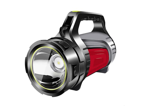 LED-ficklampa med Handtag & Powerbank