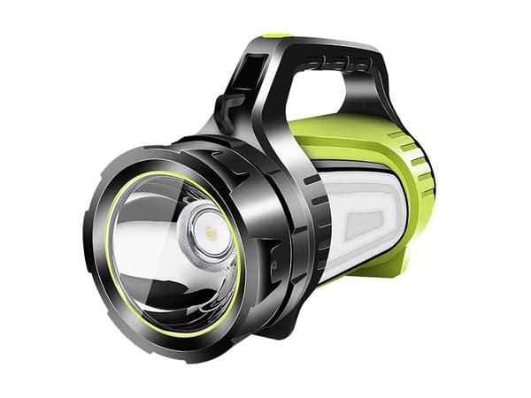 LED-ficklampa med Handtag & Powerbank