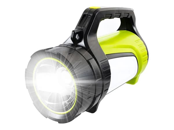 LED-ficklampa med Handtag & Powerbank