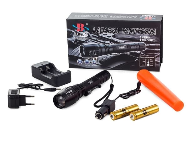 Ficklampa / Taktisk LED-lampa - Zoom funktion