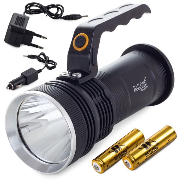 Ficklampa / Taktisk LED-lampa - Uppladdningsbar