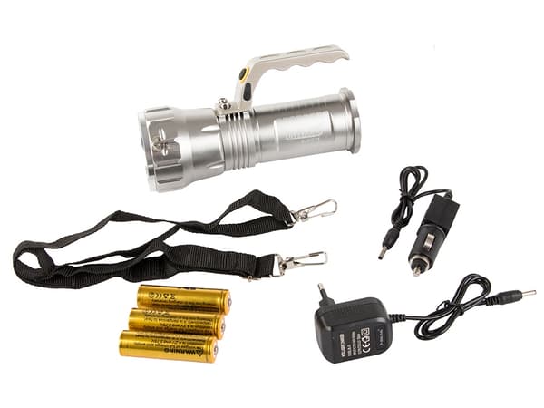 Ficklampa / Taktisk LED-lampa - Uppladdningsbar