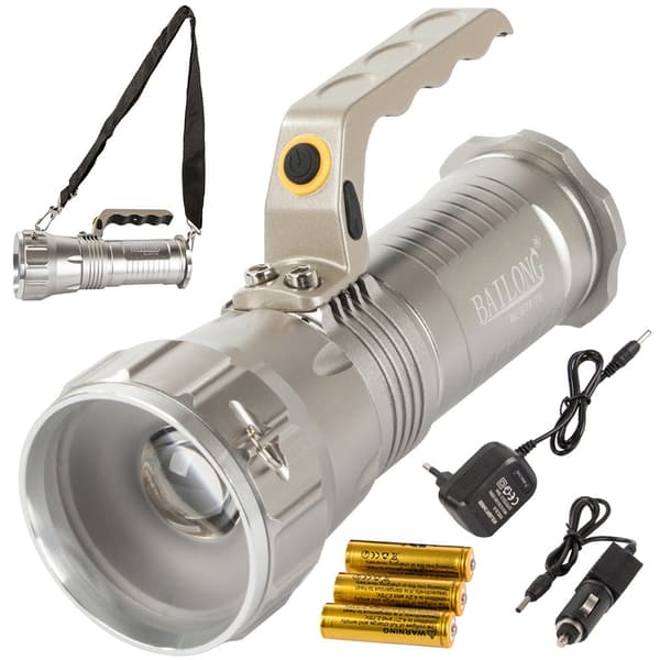 Ficklampa / Taktisk LED-lampa - Uppladdningsbar
