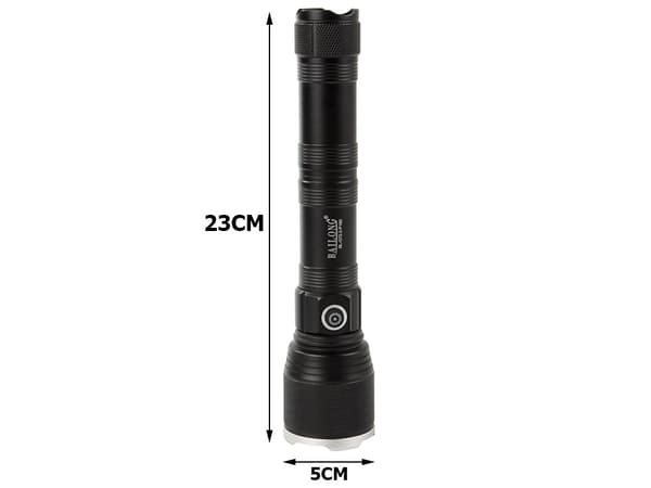 Ficklampa / Taktisk LED-lampa - Zoom funktion