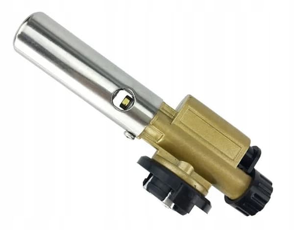 GASBRÆNDER VARMEPISTOL STØBEJERNSLAMPE + 4 PATRONER 1300C 1,5L GAS