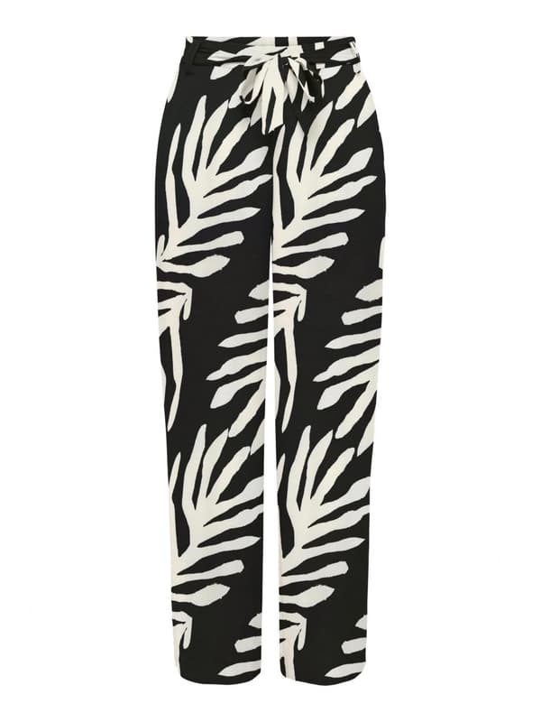 Only - onlNova Lux Palazzo Pant Upscale Palm Print