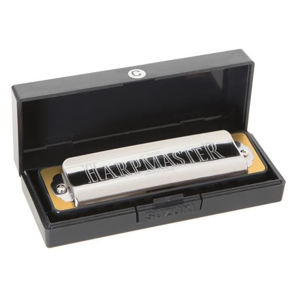 SUZUKI HARPMASTER Diatonisk munspel i C - Chrome-finish