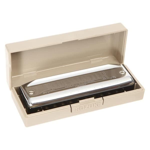 SUZUKI BLUESMASTER Diatonisk munspel i A - kromfinish