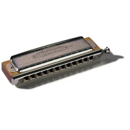 Harmonika Chromatik - Hohner - CHROMONICA 270-48 - 12 Hål - Päronträ - Studie Nivå
