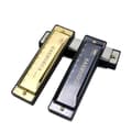 Miniatyrbild 3 av 5: Lollanda 10-håls titanharmonica – munspel i C-dur för barn och nybörjare