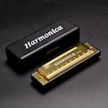 Miniatyrbild 4 av 5: Lollanda 10-håls titanharmonica – munspel i C-dur för barn och nybörjare