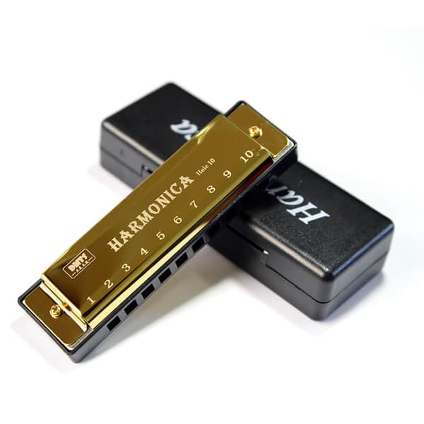 Lollanda 10-håls titanharmonica – munspel i C-dur för barn och nybörjare