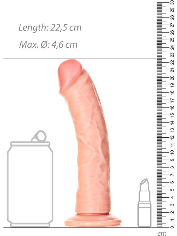 RealRock: Curved Realistic Dildo, 20.5 cm