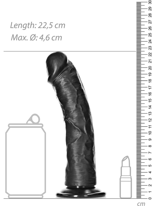 RealRock: Curved Realistic Dildo, 20.5 cm
