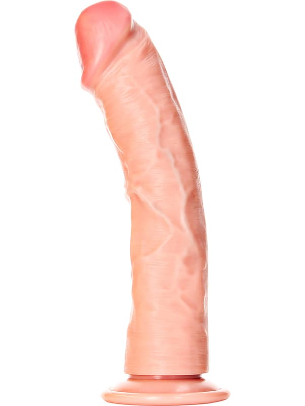 RealRock: Curved Realistic Dildo, 25.5 cm