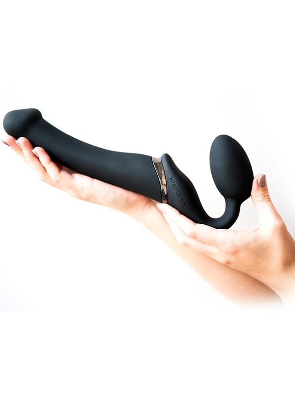 Strap-On-Me: Böjbar Strap-On med 3 motorer, XL