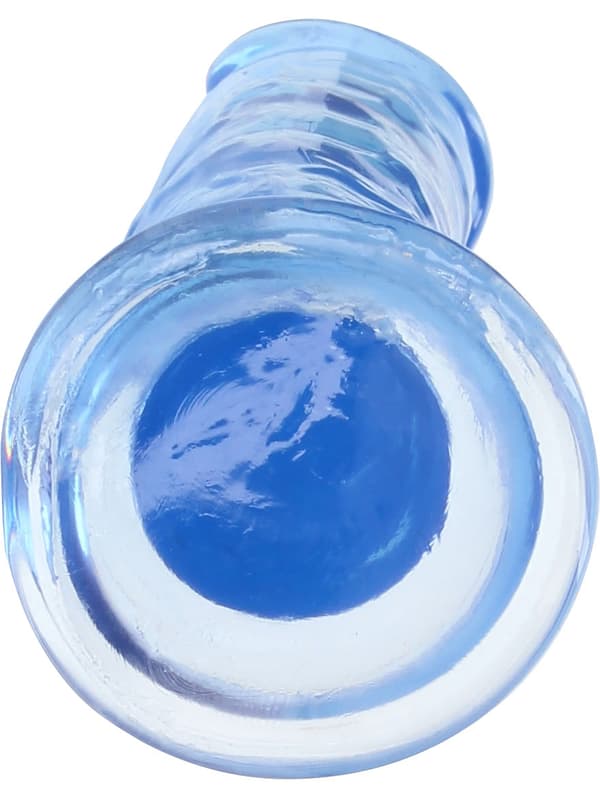 RealRock: Crystal Clear Straight Realistic Dildo, 14.5 cm