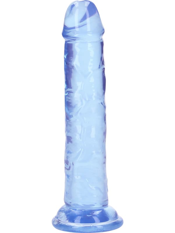 RealRock: Crystal Clear Straight Realistic Dildo, 14.5 cm