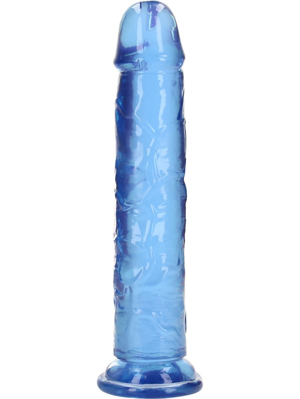 RealRock: Crystal Clear Straight Realistic Dildo, 23 cm