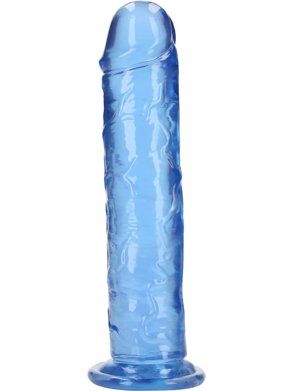 RealRock: Crystal Clear Straight Realistic Dildo, 23 cm
