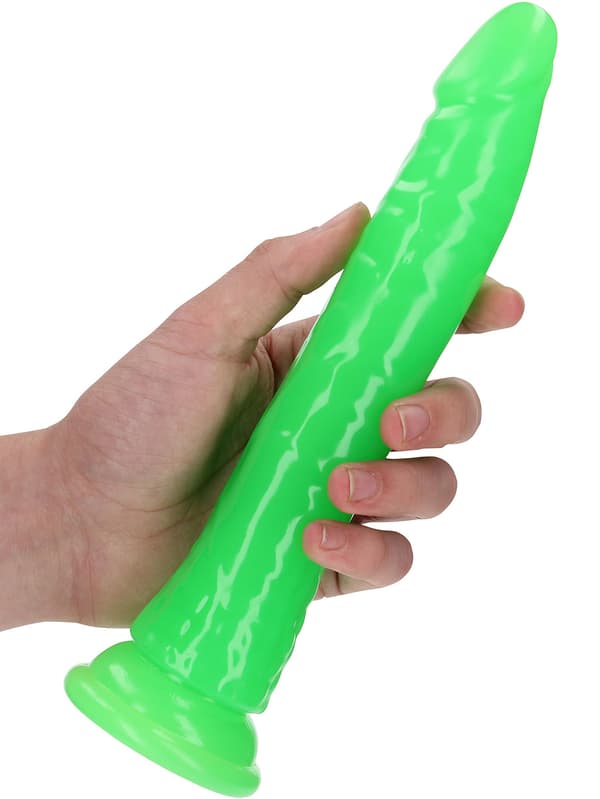RealRock: Glow in the Dark Realistic Dildo, 22.5 cm