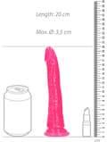 Miniatyrbild 9 av 9: RealRock: Glow in the Dark Realistic Dildo, 18 cm