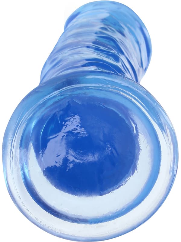RealRock: Crystal Clear Straight Realistic Dildo, 20 cm
