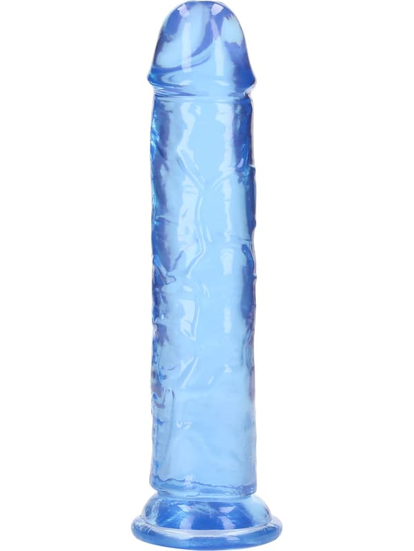 RealRock: Crystal Clear Straight Realistic Dildo, 20 cm